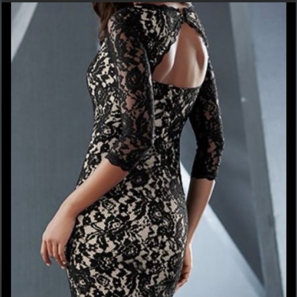 Elegant Black Lace Dress